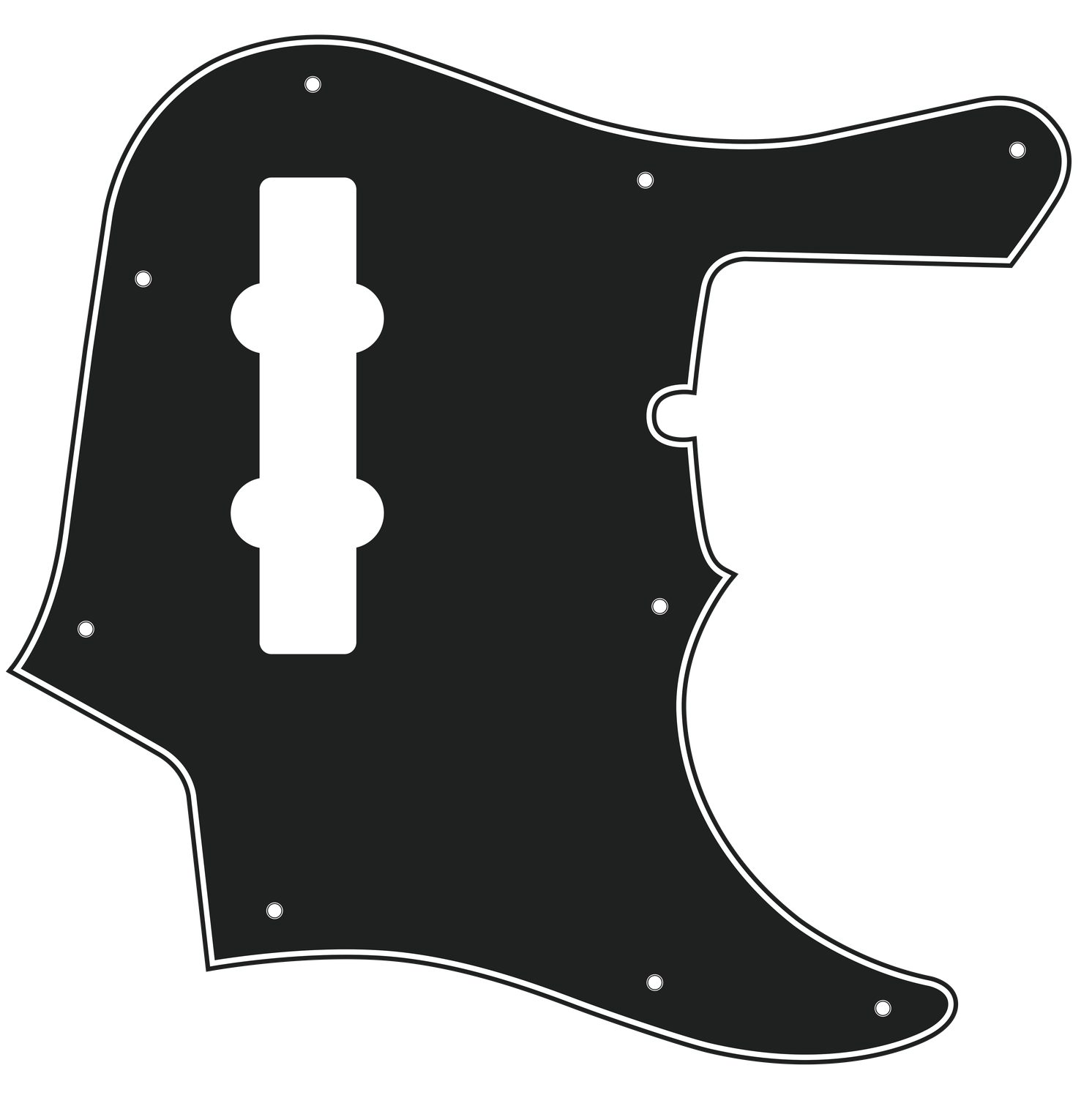 Fender® American Deluxe Jazz Bass® 4-string Style Pickguard
