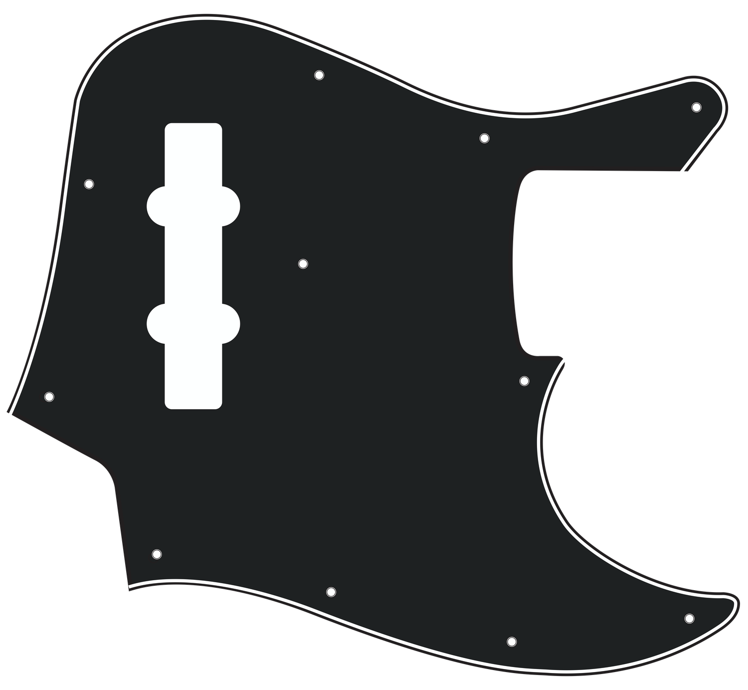 Fender® Getty Lee Jazz Bass® 4 string Style Pickguard