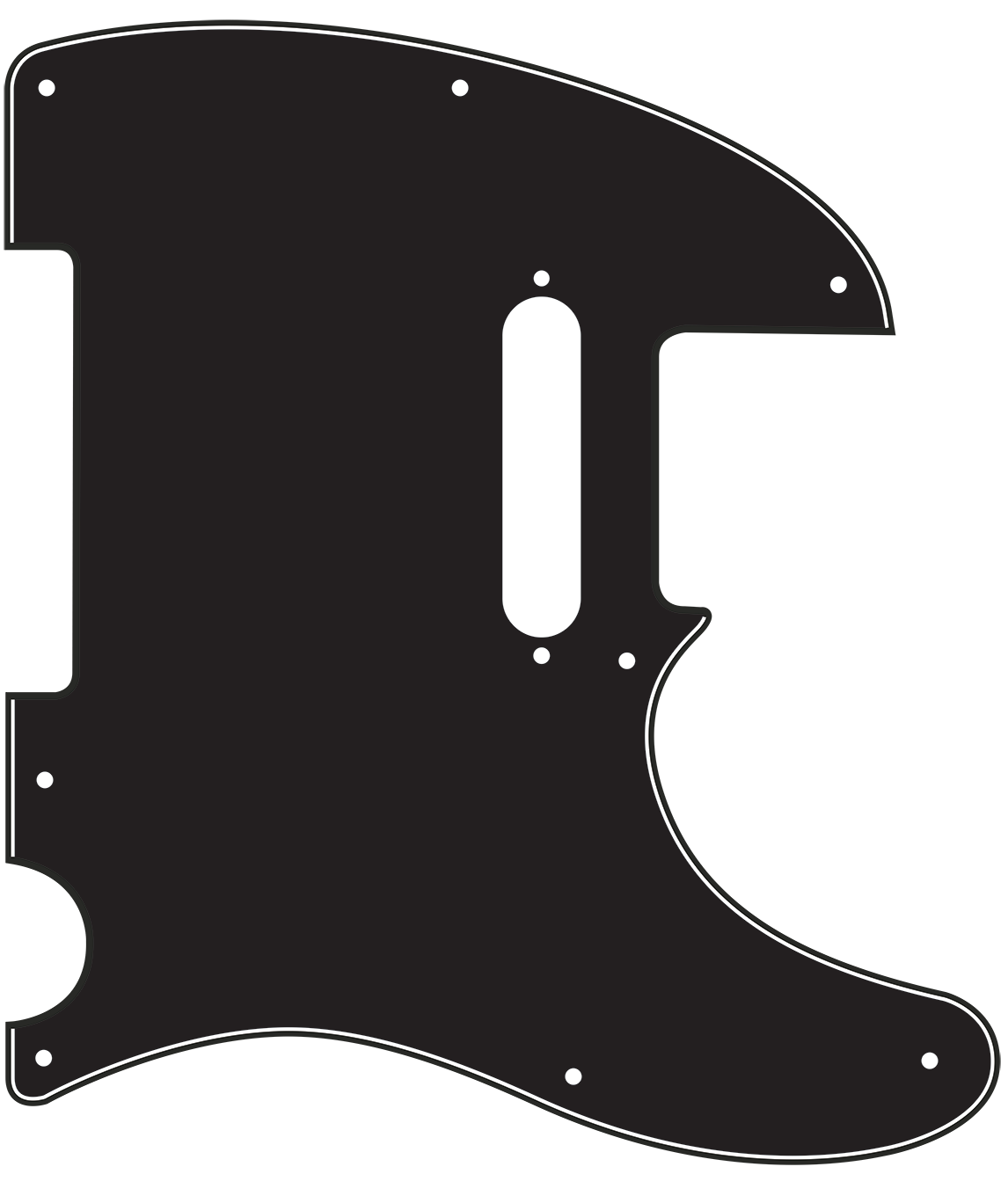 Fender® Tele® Style Pickguard