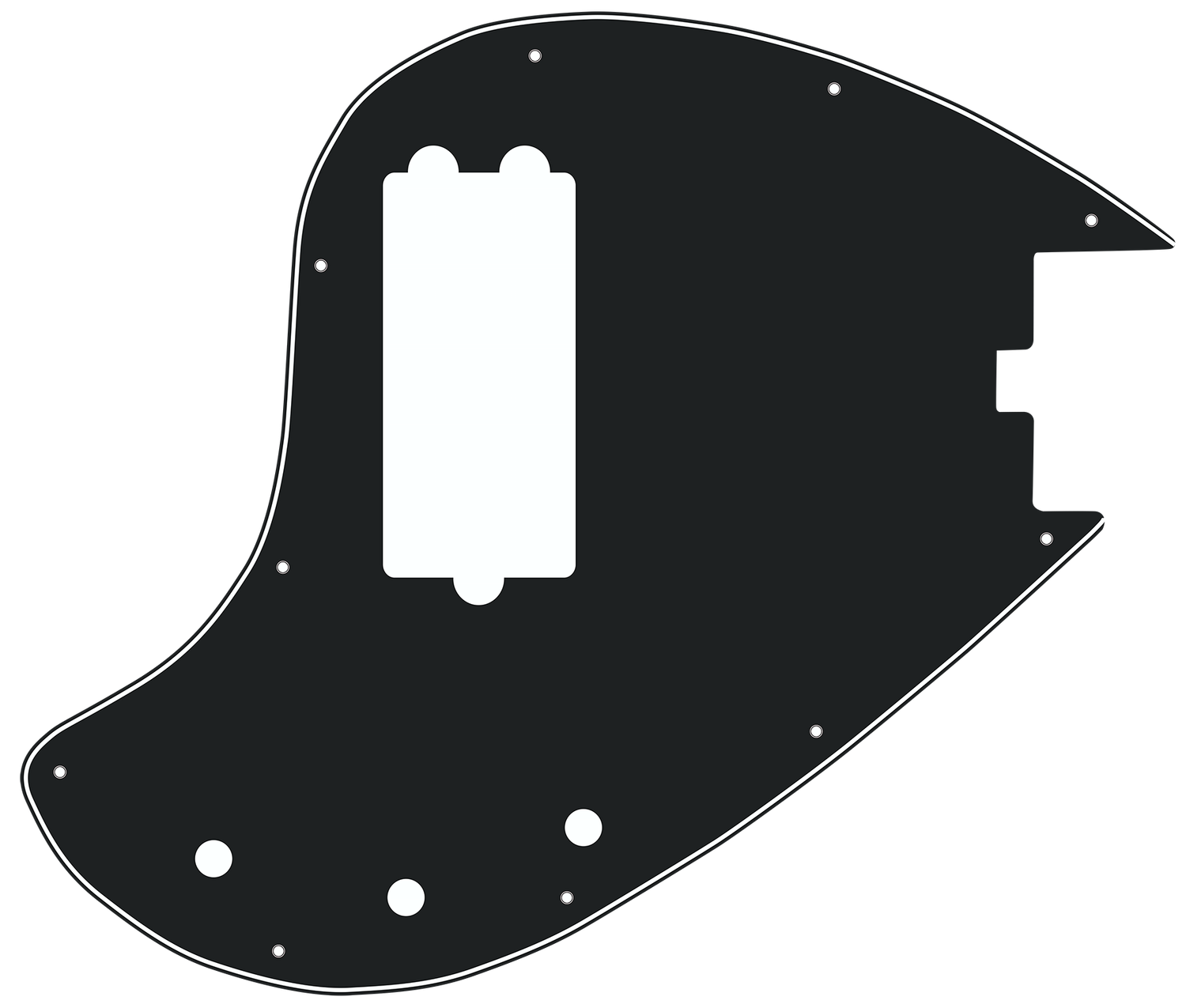 Musicman® Ernie Ball® OLP 5 string Bass Style Pickguard