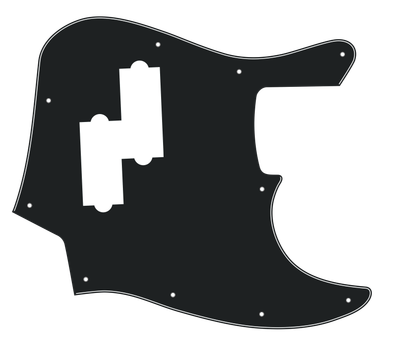 Fender® Blacktop Jazz Bass® 4-string Style Pickguard