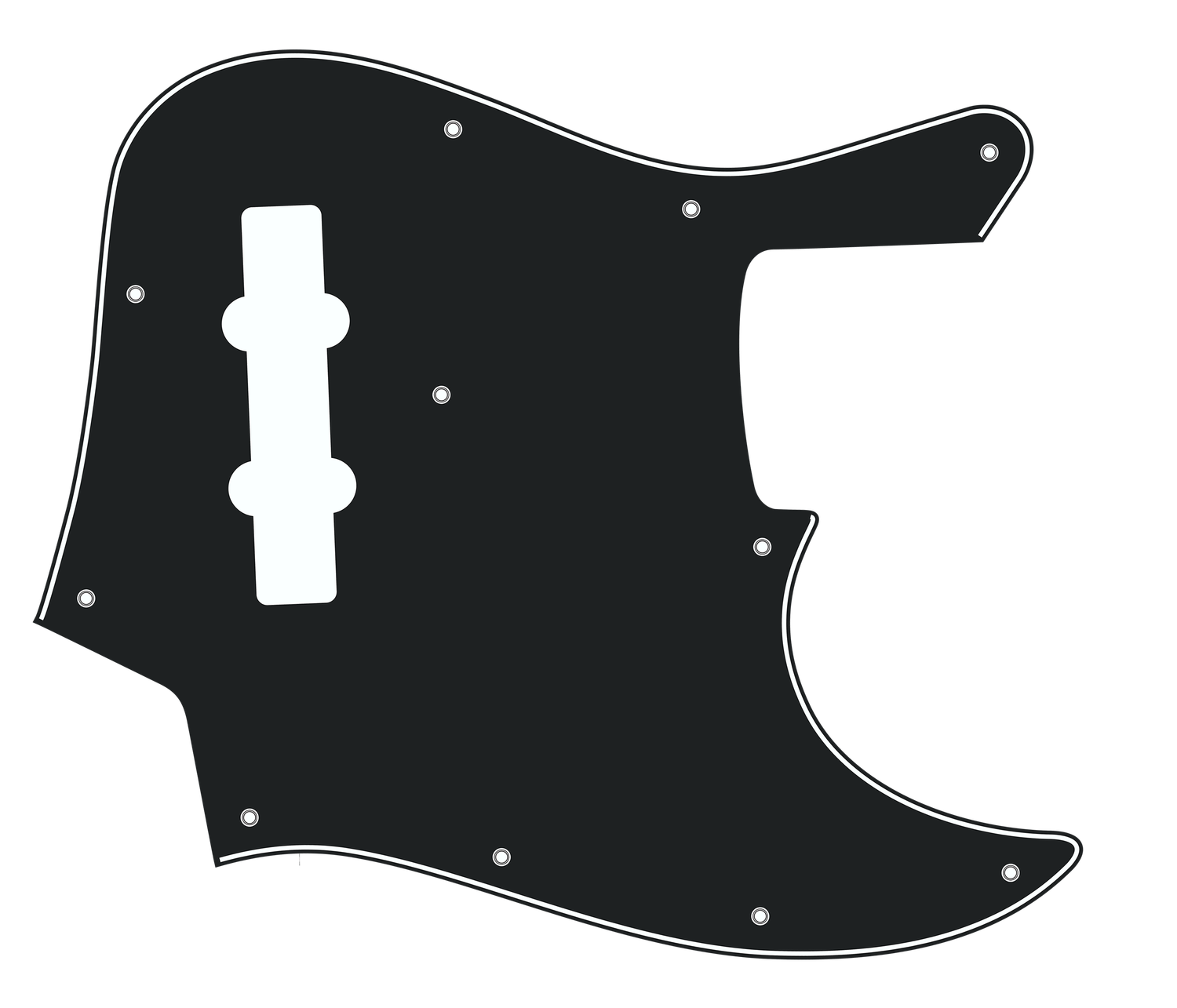 Fender® Getty Lee Jazz Bass® MIJ Reissue Style Pickguard