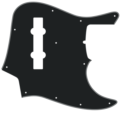 Fender® Custom Shop Fretless Jazz Bass® (2005) 5-string Style Pickguard