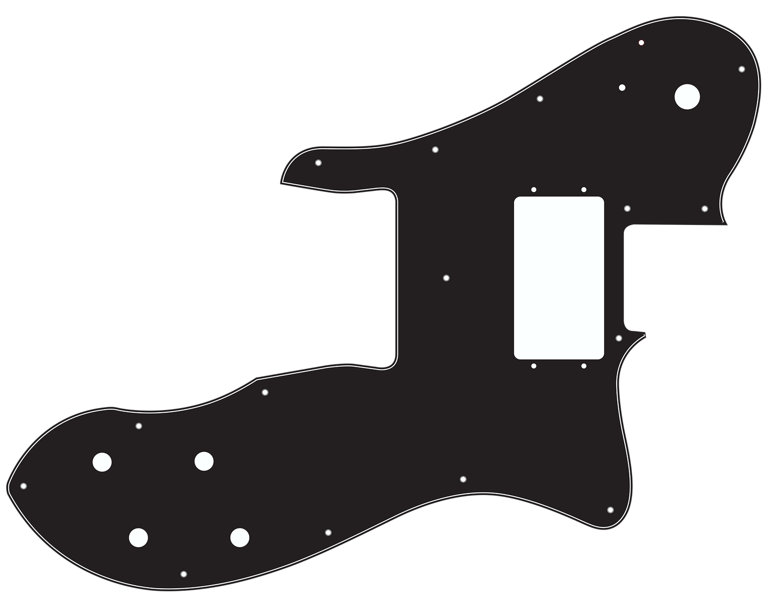 Fender® 72 Tele Custom Style Pickguard Fender® 72 Tele Custom Style Pickguard
