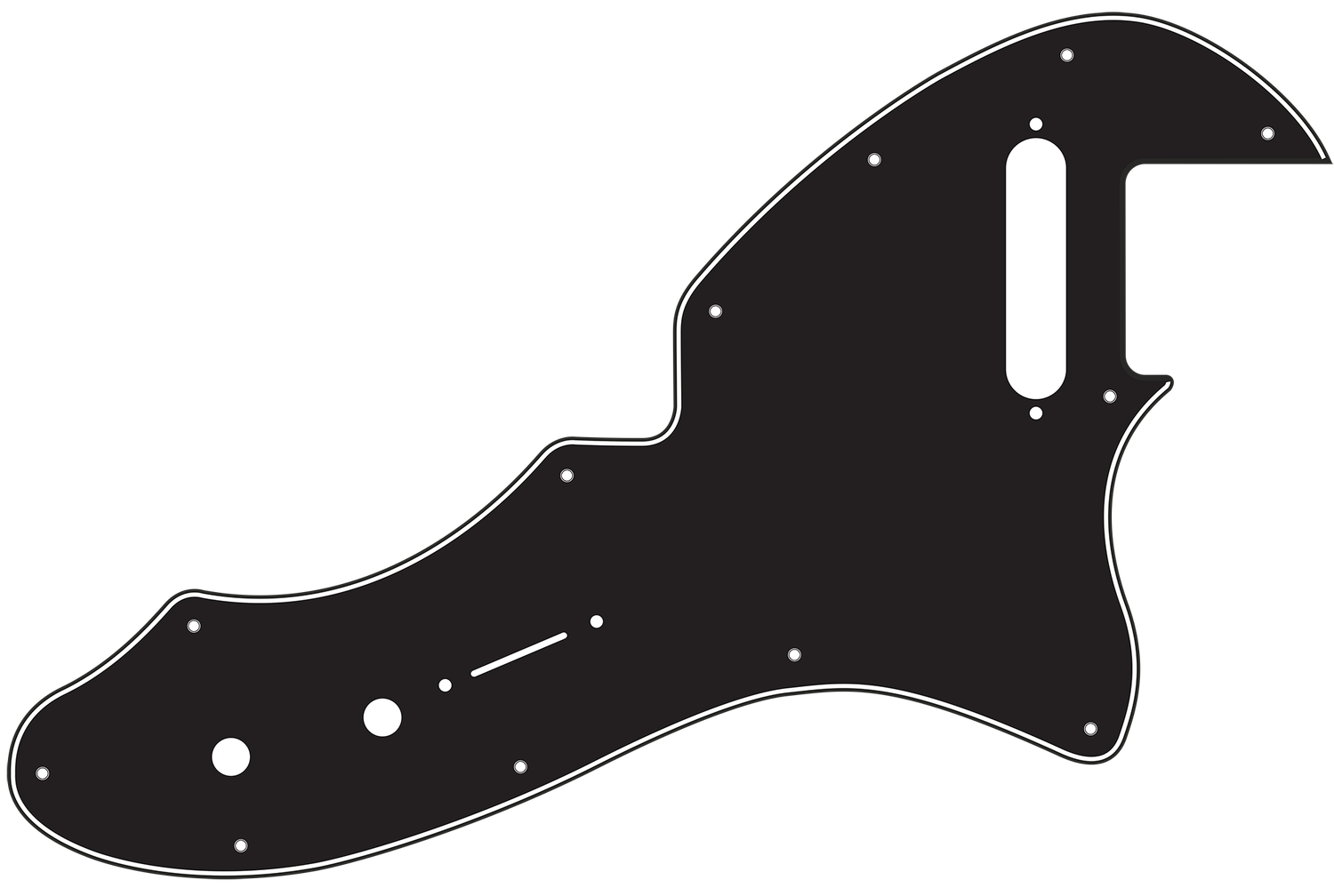 Fender® 69 Tele Thinline Style Pickguard Fender® 69 Tele Thinline Style Pickguard