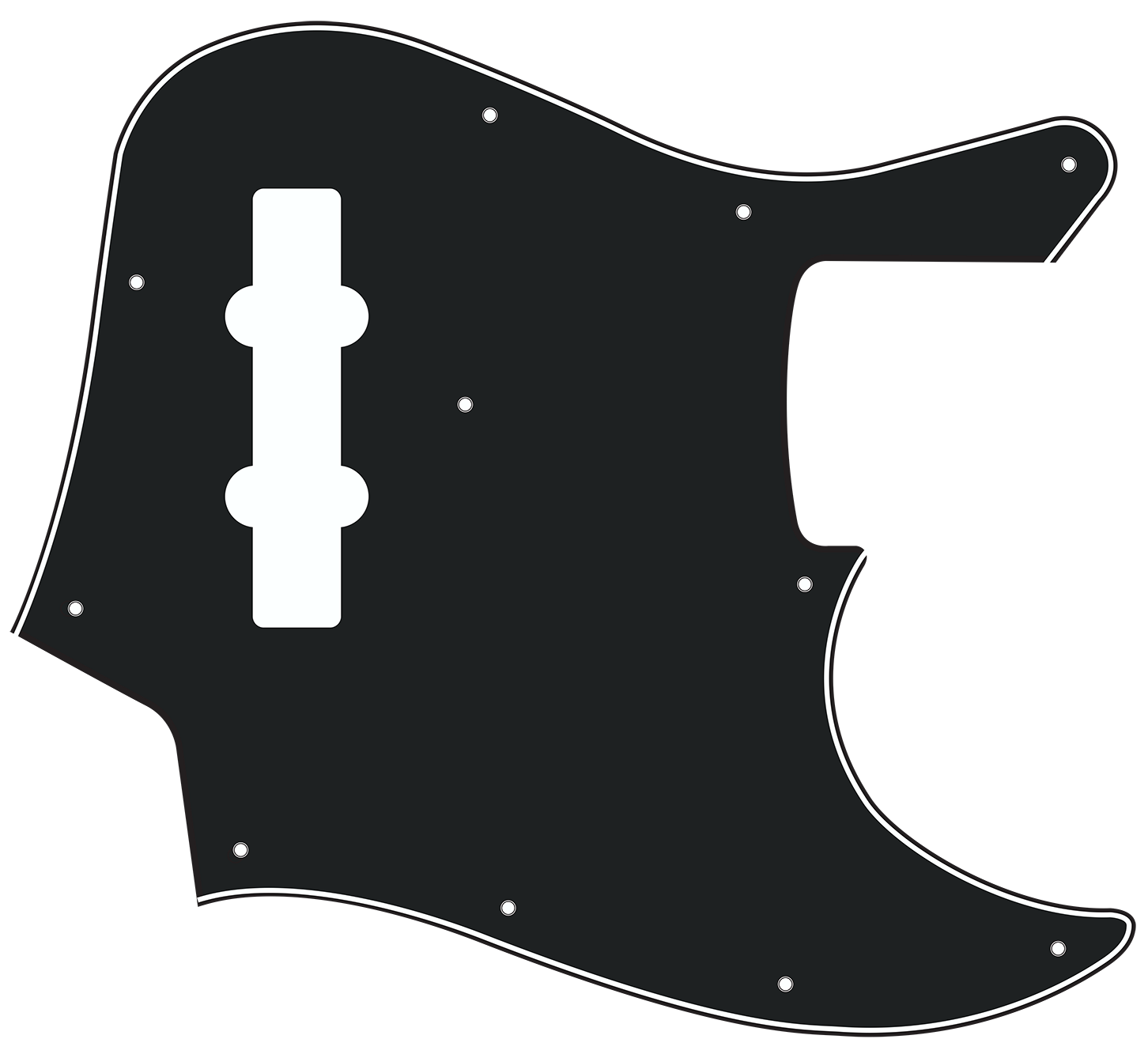 Fender® Getty Lee Jazz Bass® 4-string Style Pickguard
