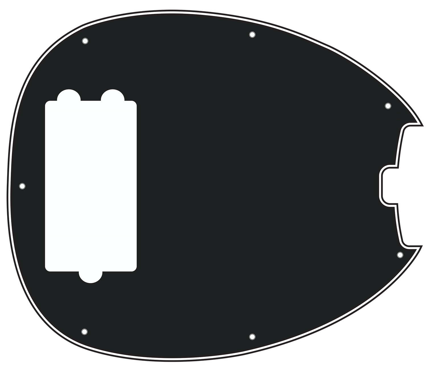 Musicman® Ernie Ball® OLP 4 string Bass Style Pickguard Musicman® Ernie Ball® OLP 4 string Bass Style Pickguard