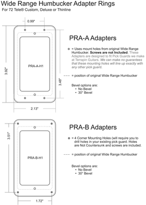 Pickup Adapter and Pickup Rings