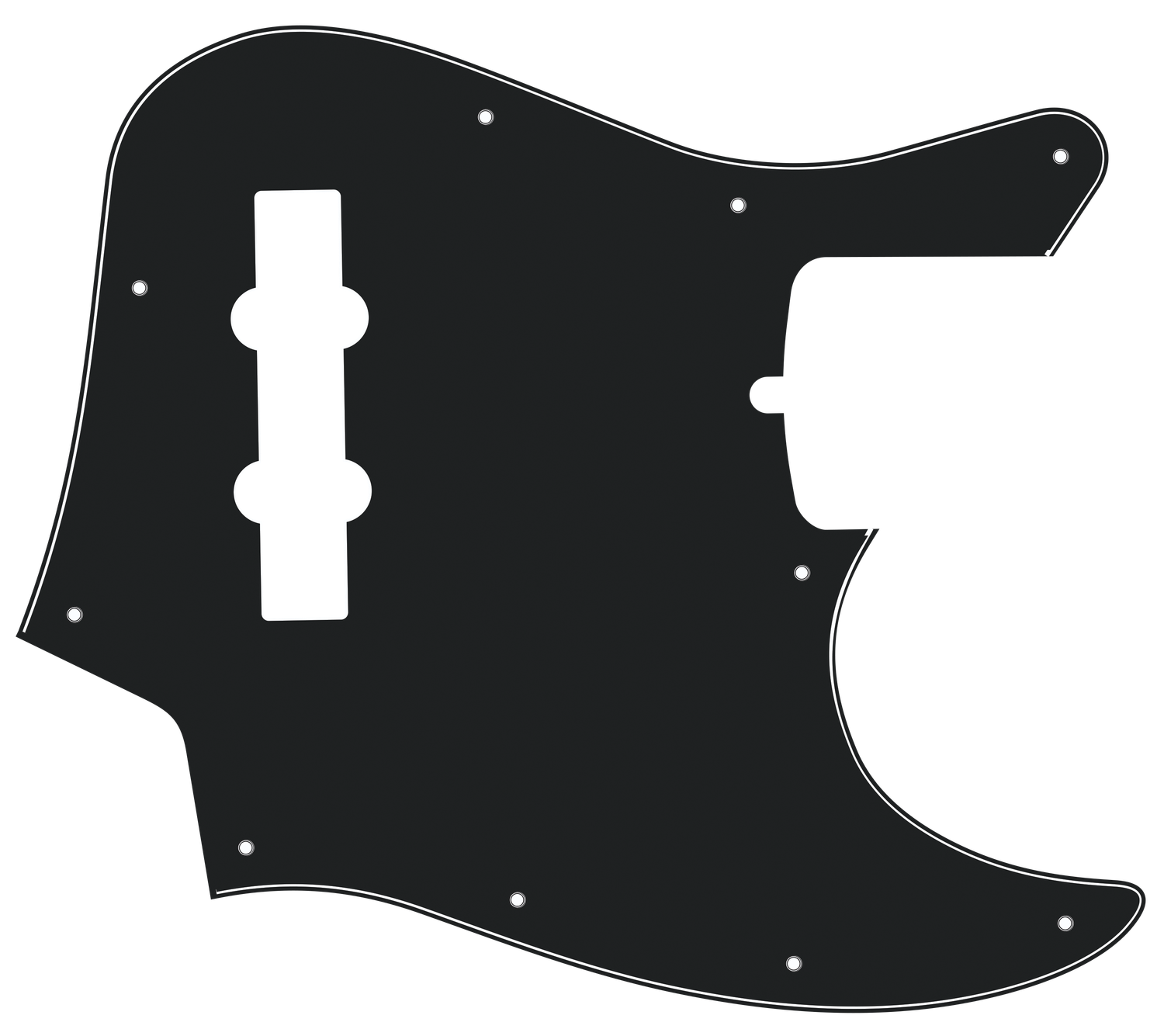 Fender® American Standard & Professional Jazz Bass® 4-string Style Pickguard