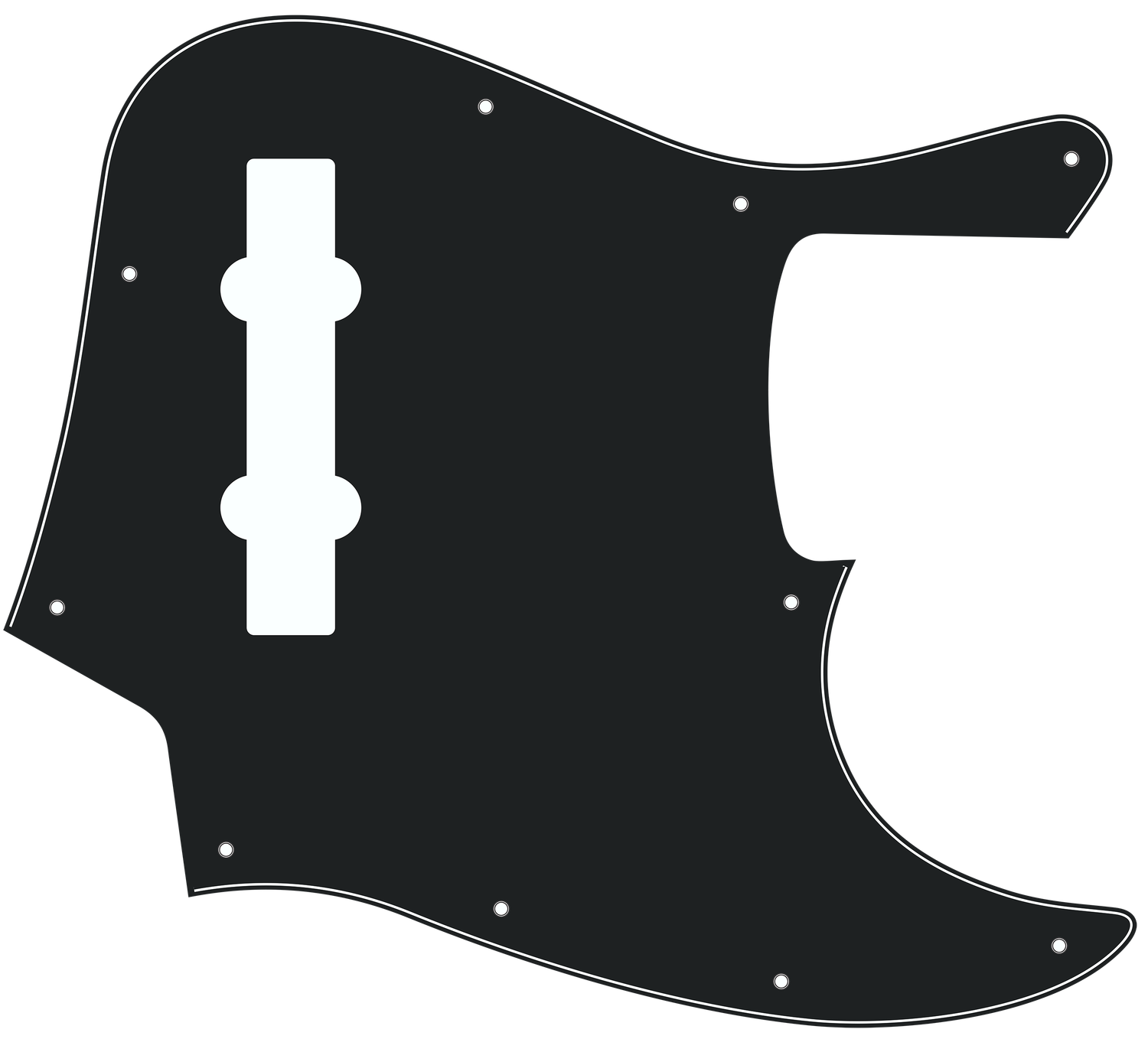 Fender® Cordes Jazz Bass® 5-string Style Pickguard Fender® Cordes Jazz Bass® 5-string Style Pickguard