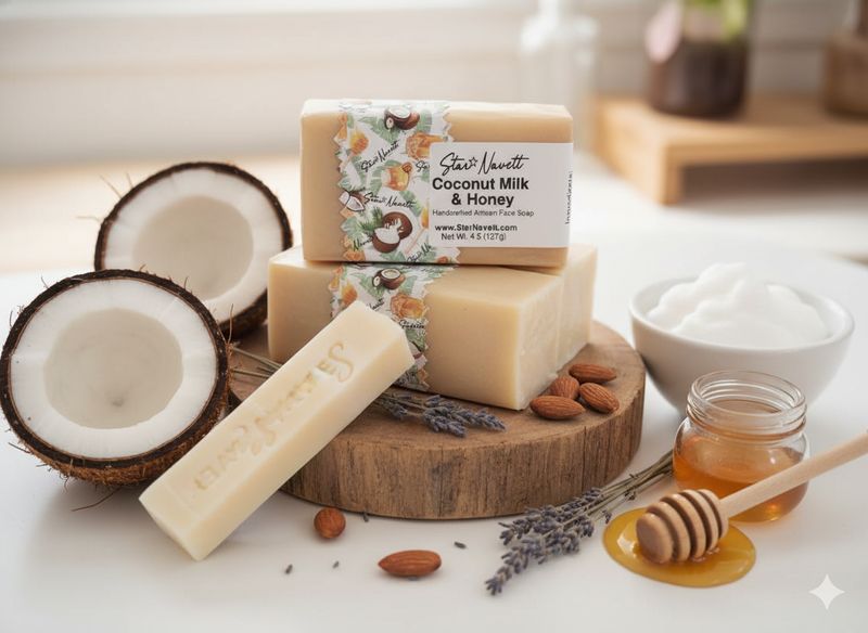 Coconut milk and Honey Face Soap