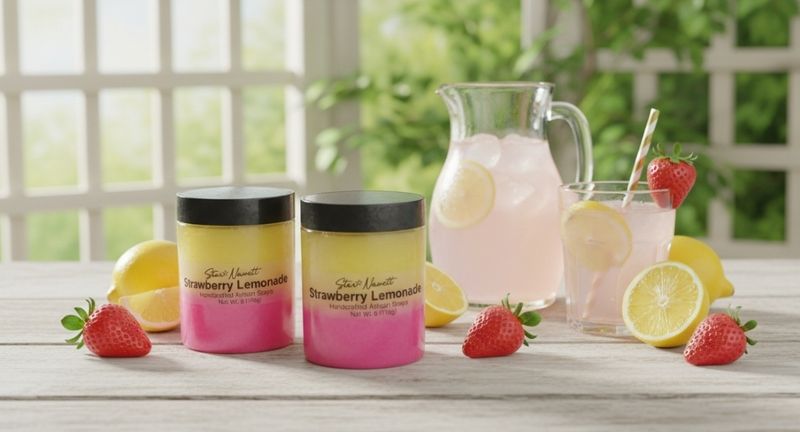 Strawberry Lemonade Sugar Scrubs
