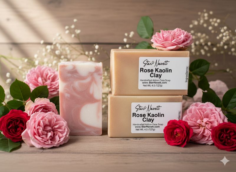 Rose Kaolin Clay Face Soap