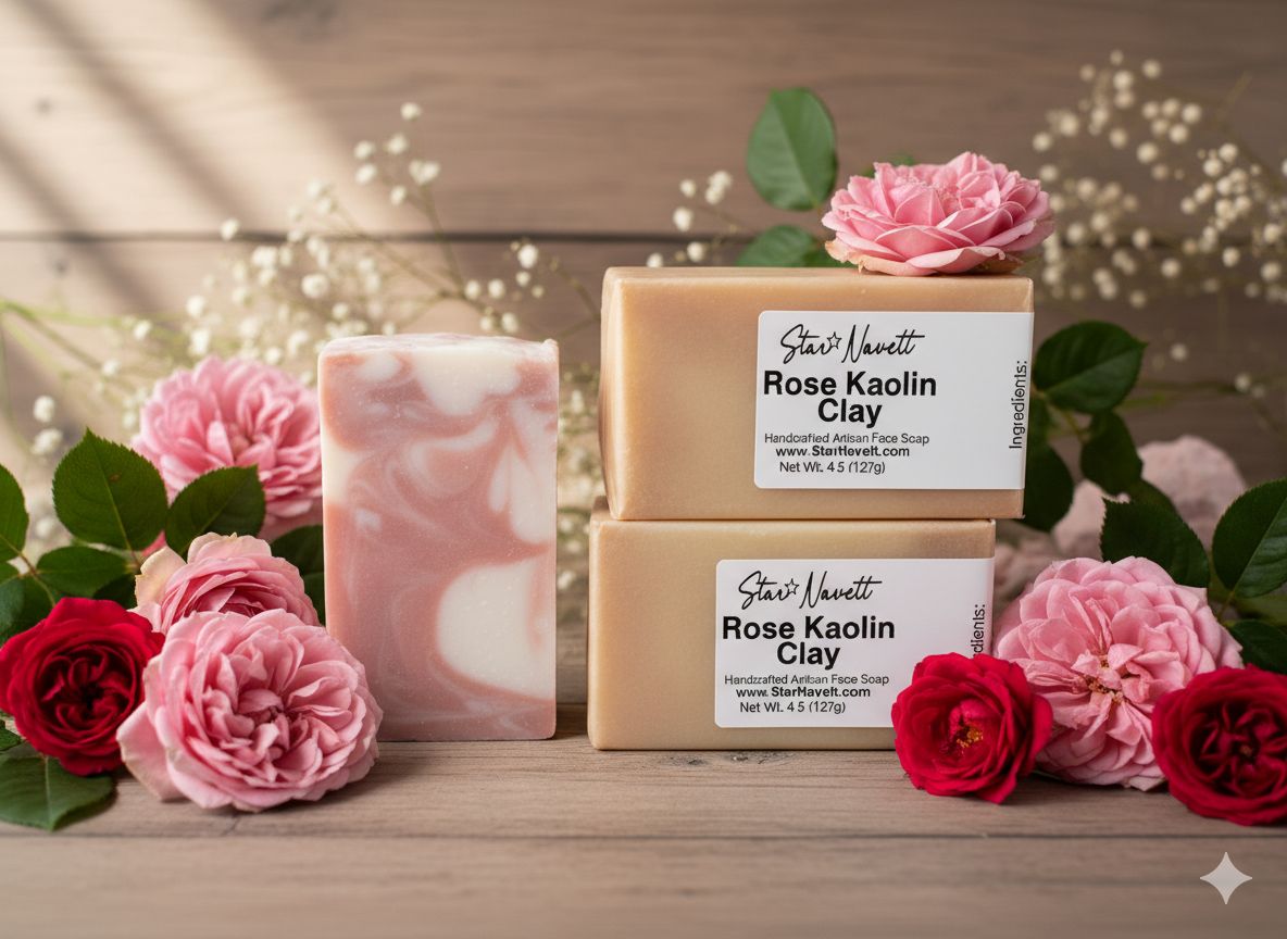 Rose Kaolin Clay Face Soap