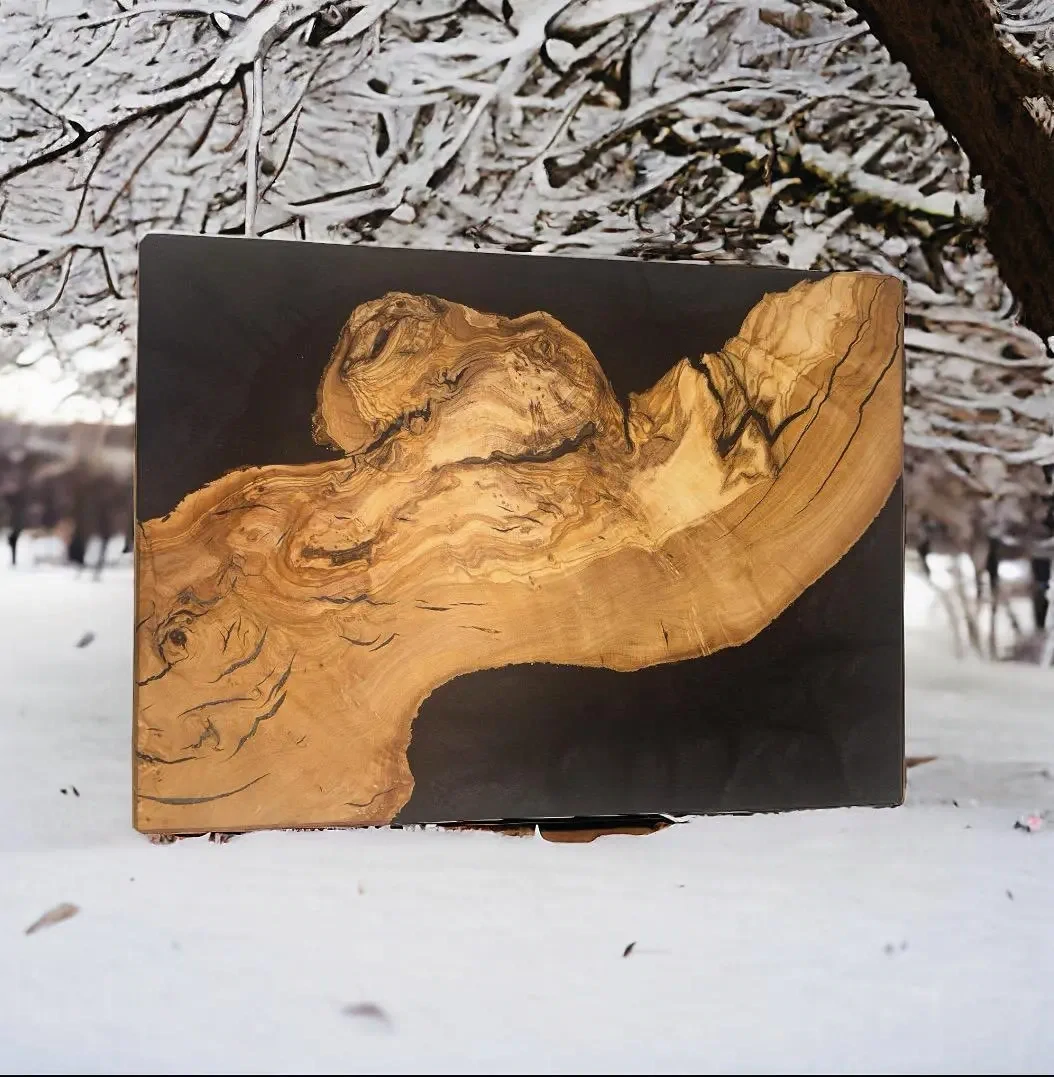 Schneidbrett Epoxid & Holz