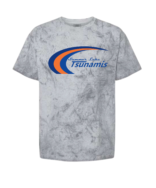 ​Summer Lake Tsunamis Custom Colorblast Adult T-Shirt - Smoke
