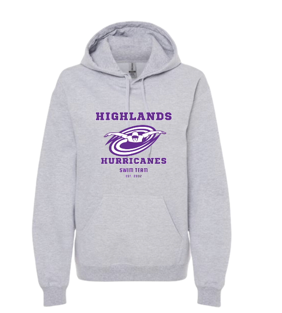 The Highlands Custom Hoodie Sweatshirt - Sport Grey - Youth - With Optional Personalization