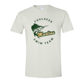 Foxcreek Marlins Custom Team T-Shirt - Sport Grey or White - Youth & Adult