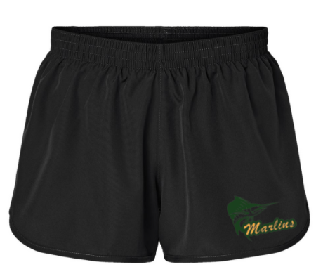 Foxcreek Marlins Custom Embroidered Team Ladies & Girls Shorts with Embroidered Logo