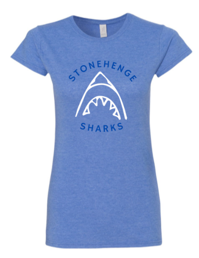 ​Stonehenge Sharks Custom Ladies T-Shirt - Heather Royal