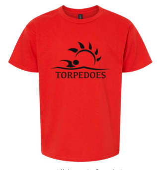 Bayhill Pointe Torpedoes Team T-Shirt - Red Bayhill Pointe Torpedoes Team T-Shirt - Red