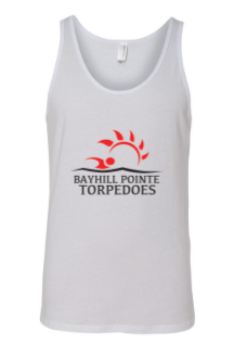 Bayhill Pointe Torpedoes Team Unisex Jersey Tank Top - Red or White
