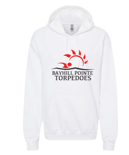 Bayhill Pointe Torpedoes Hoodie Sweatshirt - Red or White