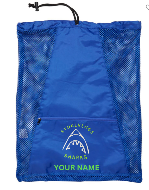 Stonehenge Sharks Embroidered Mesh Backpack- Royal