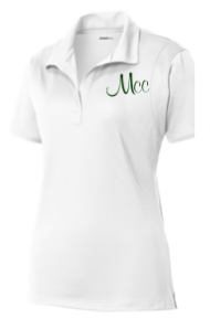Meadowbrook Piranhas Ladies Moisture Wick Polo with Embroidered Logo