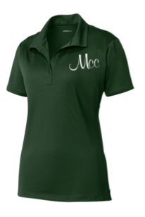 Meadowbrook Piranhas Ladies Moisture Wick Polo with Embroidered Logo