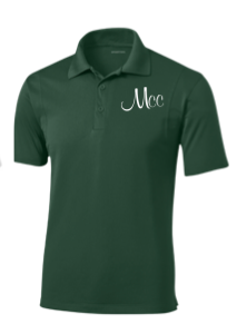 Meadowbrook Piranhas Mens Moisture Wick Polo with Embroidered Logo