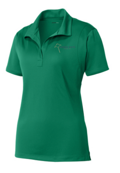 Harpers Mill Manta Rays Ladies Moisture Wick Polo with Embroidered Logo