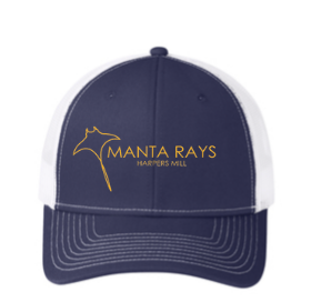 Harpers Mill Manta Rays Custom Embroidered Snapback Trucker Cap Hat
