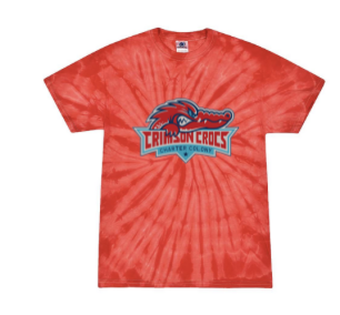 Charter Colony Crimson Crocs Team Tie Dyed T-Shirt - 2 Design Options - Youth & Adult Sizes