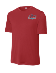 Charter Colony Crimson Crocs  Mens Moisture Wick Tee