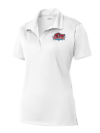 Charter Colony Crimson Crocs Ladies Moisture Wick Polo with Embroidered Logo