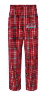 Charter Colony Crimson Crocs Flannel Pajama Pants - Red/White/Black Plaid - Youth & Adult SIzes