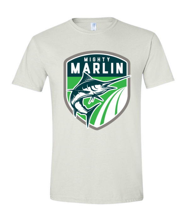 Smoketree Mighty Marlin Team T-Shirt- White - Youth & Adult Sizes