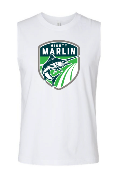 Smoketree Mighty Marlin Mens Muscle Tank Top - White