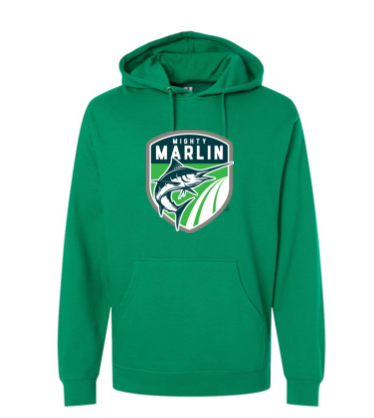 Smoketree Mighty Marlin Team Hoodie Sweatshirt - Kelly Green - Adult