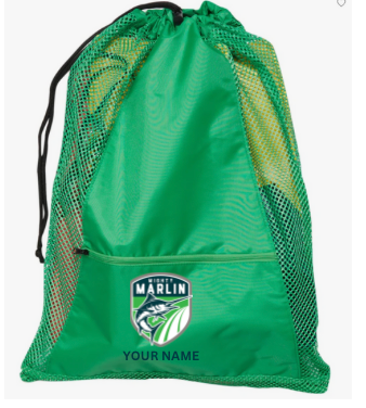 Smoketree Mighty Marlin Custom Embroidered Mesh Backpack - Green