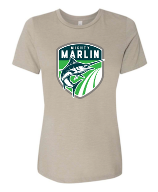 Smoketree Mighty Marlin Ladies T-Shirt - Heather Stone