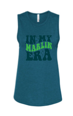 Smoketree "IN MY MARLIN ERA" Ladies Muscle Tank Top - Deep Teal
