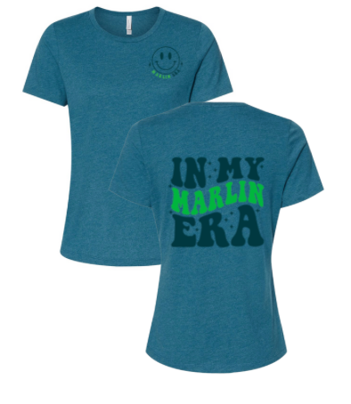 Smoketree "IN MY MARLIN ERA" Ladies T-Shirt - Deep Teal