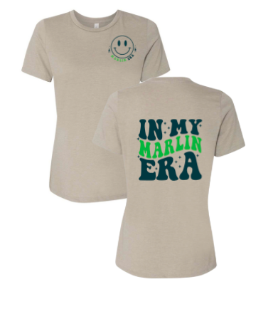 Smoketree "IN MY MARLIN ERA" Ladies T-Shirt - Heather Stone