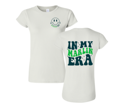 Smoketree "IN MY MARLIN ERA" Ladies T-Shirt - White