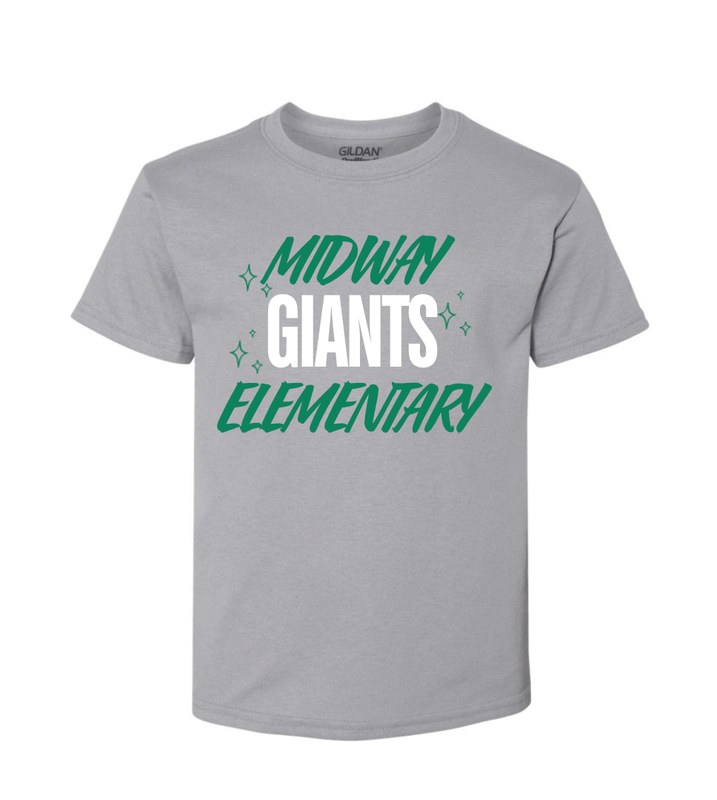 Midway Elementary Giants T-Shirt with Mid Century Stars