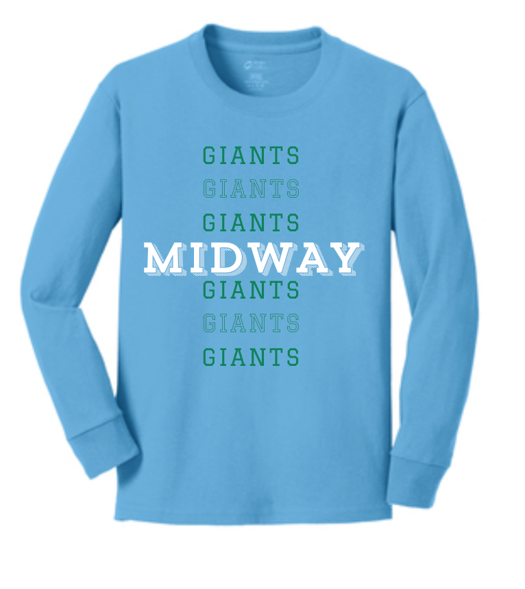 Midway Elementary Giants Long Sleeve T-Shirt