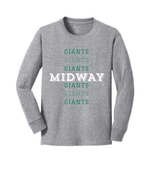 Midway Elementary Giants Long Sleeve T-Shirt