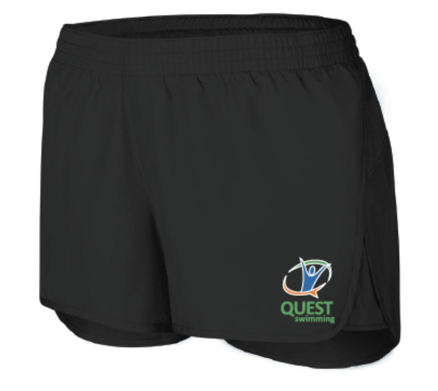 Quest Swimming Embroidered Ladies Augusta Wayfarer Shorts